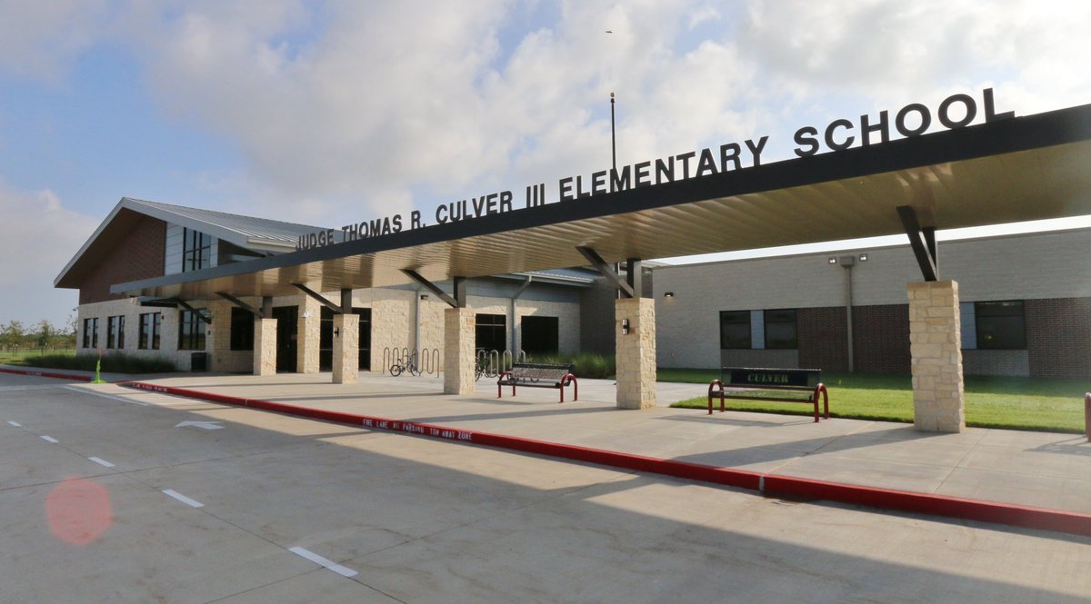 Lamar Consolidated ISD – Thomas Culver Elementary SchoolDrymalla was just completing the new Lamar CISD prototype Elementary School #26 when we commenced work on #27, Thomas Culver Elementary.  Like most projects in Lamar CISD, expansive soils required a foundation system of grade beams on void forms, structural hollow core planks and a topping slab.  The project exterior is primarily face brick veneer with both modified bitumen roofing and metal standing seam roof with cantilevered aluminum canopies featured at the front of the building.  The resource center presents exposed structural scissor trusses and the multipurpose area is set off by a significant area of colorful plastic laminate wall paneling.Back to Portfolio