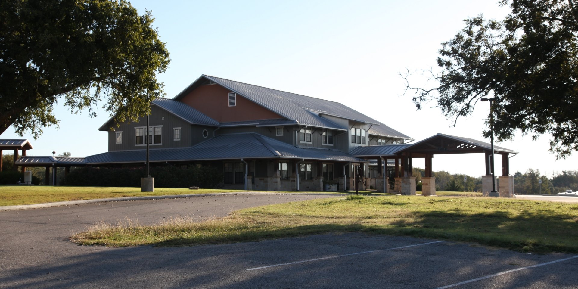 Jordan Ranch Powerhouse Retreat  A 72 acre tract in Engle, TX which has a 17,500 SF, two-story conference building and a 14,200 SF, two-story residence building.&nbsp; Completed in August 2009, consisting of a large group worship, full size kitchen and dining hall, group activity rooms, library, swimming pool and (14) residence rooms.&nbsp; Open web trusses, stone and stucco facades with galvalume roofs.&nbsp; Drymalla worked closely with the Architect during design, updating budgets and pricing alterative systems to help define the best value design.&nbsp; Drymalla has also worked with Pastor G.F. Watkins on three previous occasions to build Powerhouse Christian Center and its related facilities in Katy, TX.  Back to Portfolio 